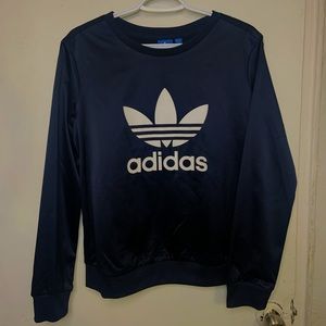 Adidas navy blue crewneck